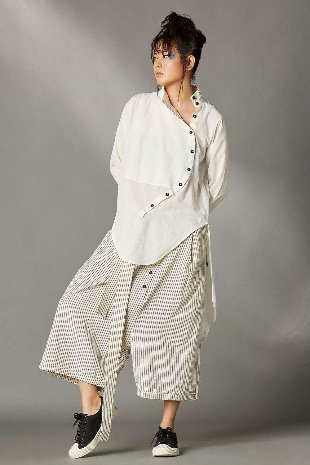 Buy Chola Soft White Organic Cotton Tops