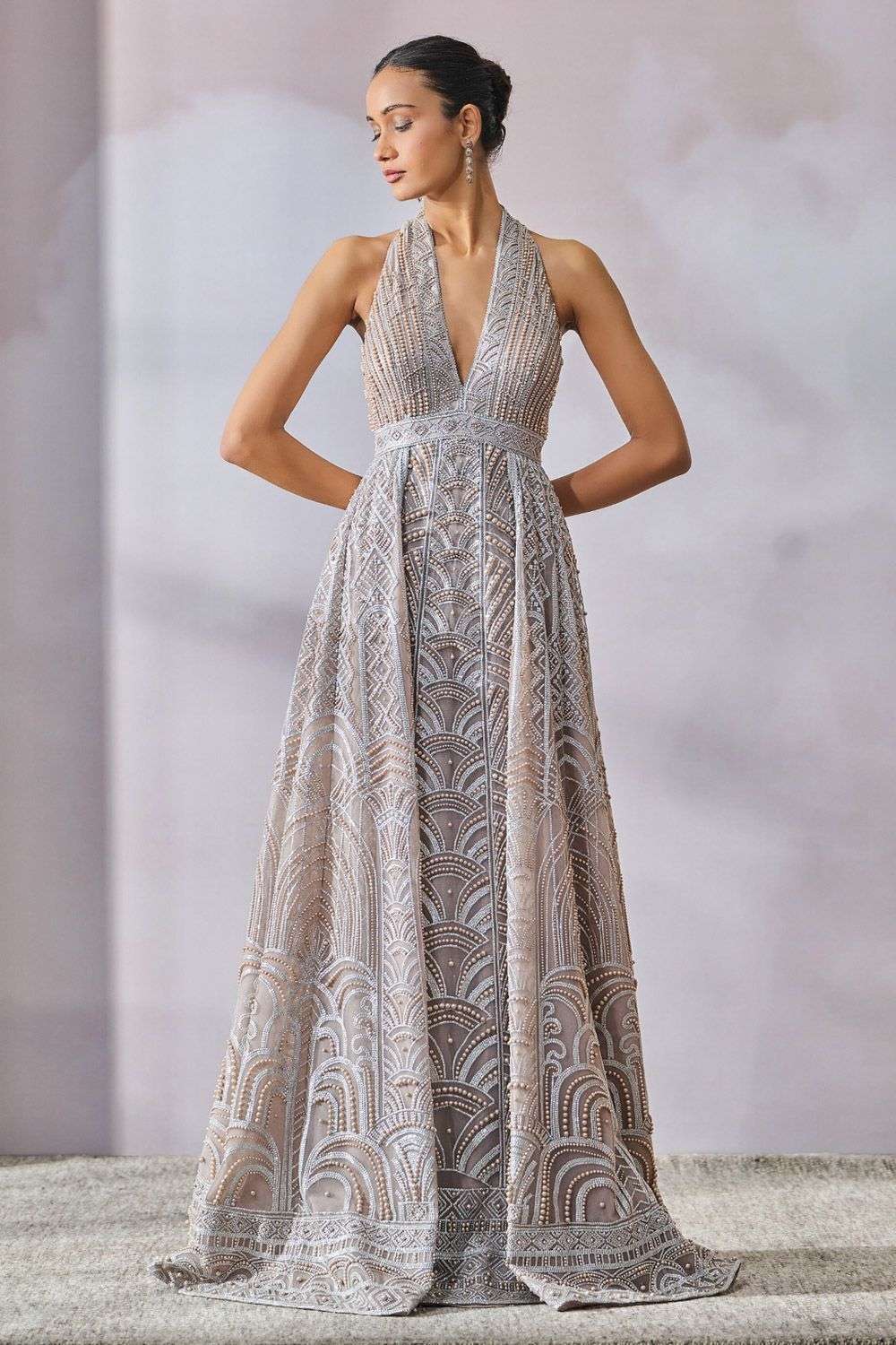 Buy silver dress top