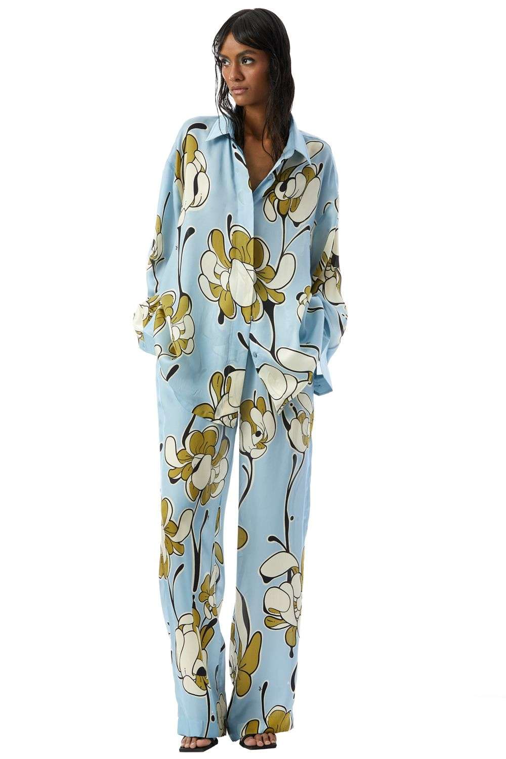 Buy Kanika Goyal Label Soft Blue 100% cotton Coordinate Sets