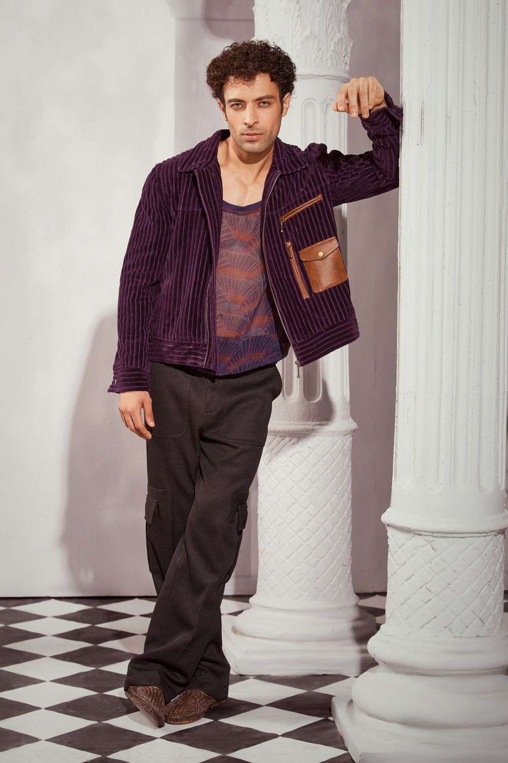 Buy Nikita Mhaisalkar Men Soft Purple CORDUROY Outer Wear
