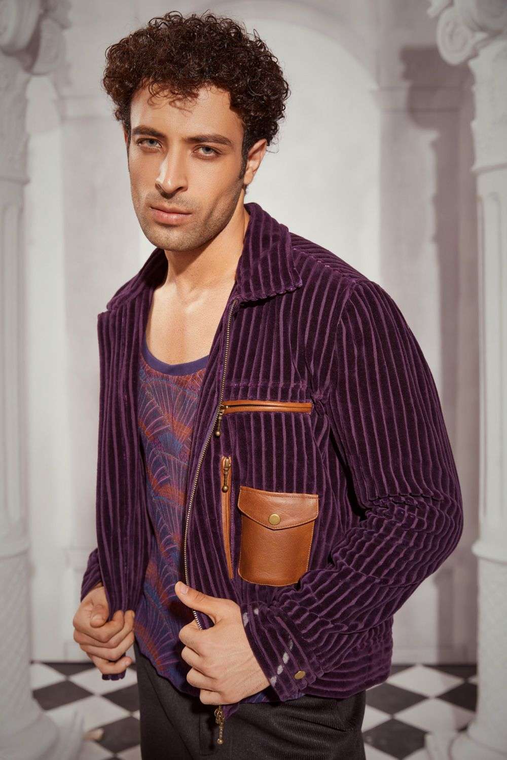 Buy Nikita Mhaisalkar Men Soft Purple CORDUROY Outer Wear