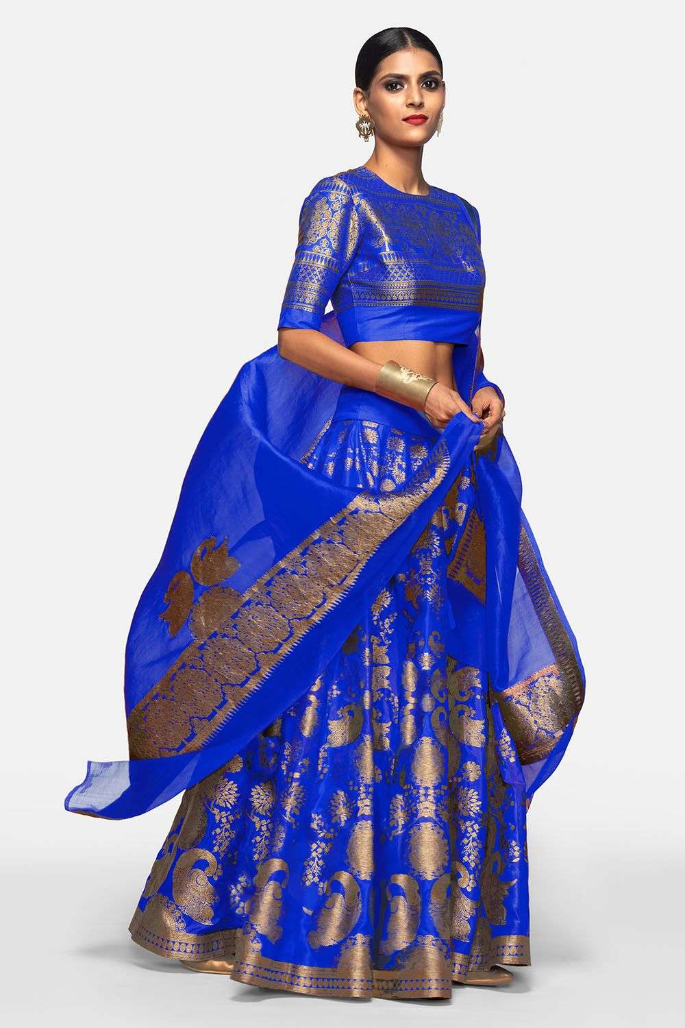 Royal top blue blouse