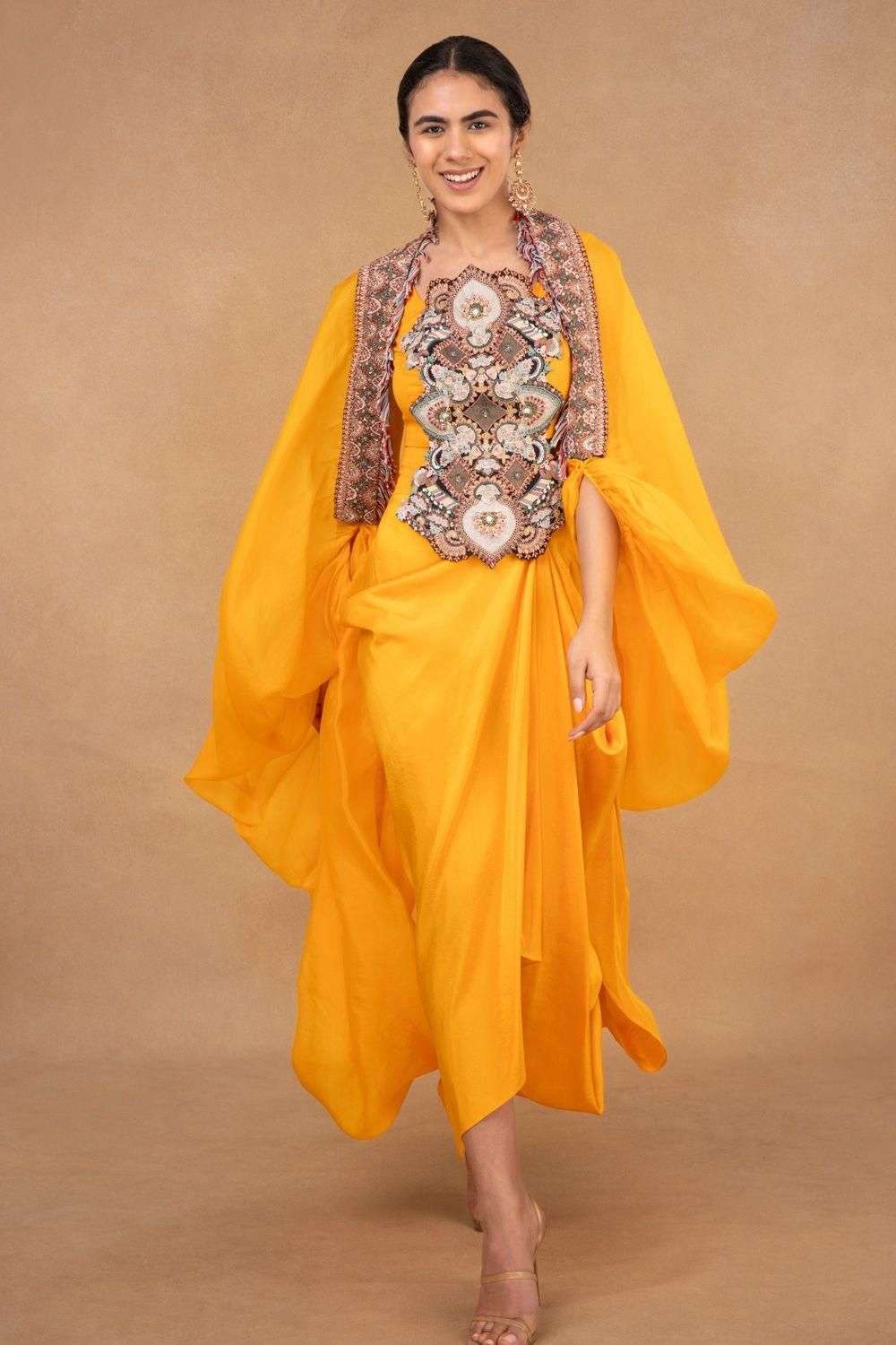 Buy Rajprince Women Yellow Flared Jacquard Skirt Online at Best Prices in  India - JioMart.