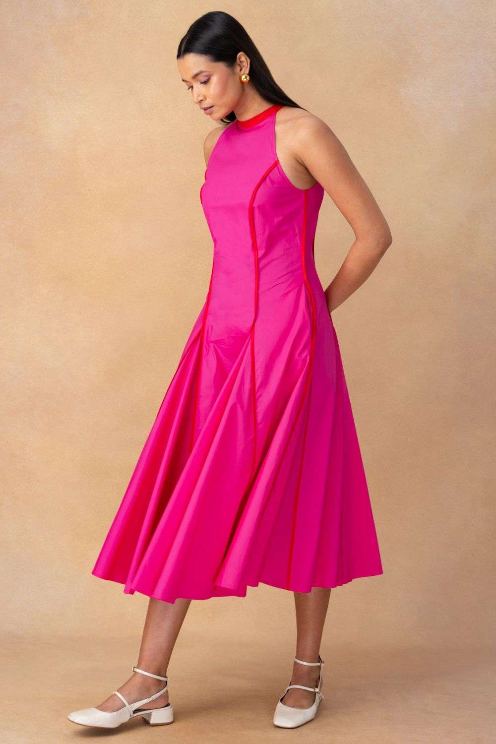 Buy Bodice Soft Pink Cotton Poplin Dresses