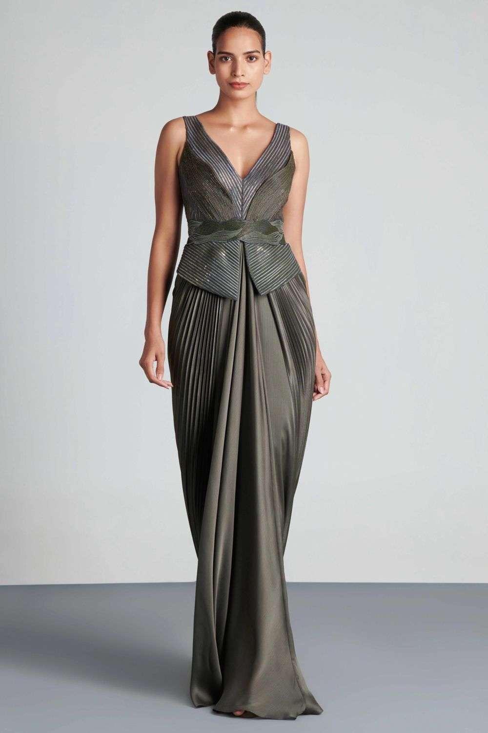 Buy Amit Aggarwal Soft Jersey, organza Cocktail