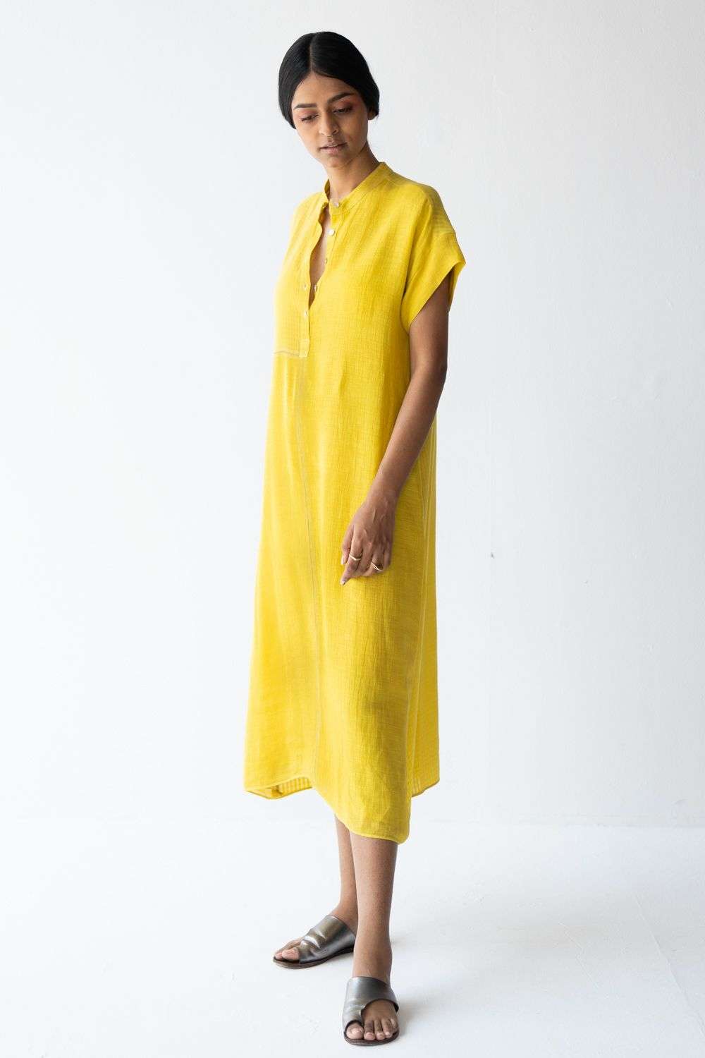 Buy Urvashi Kaur Soft Linen silk, handwoven cotton Dresses