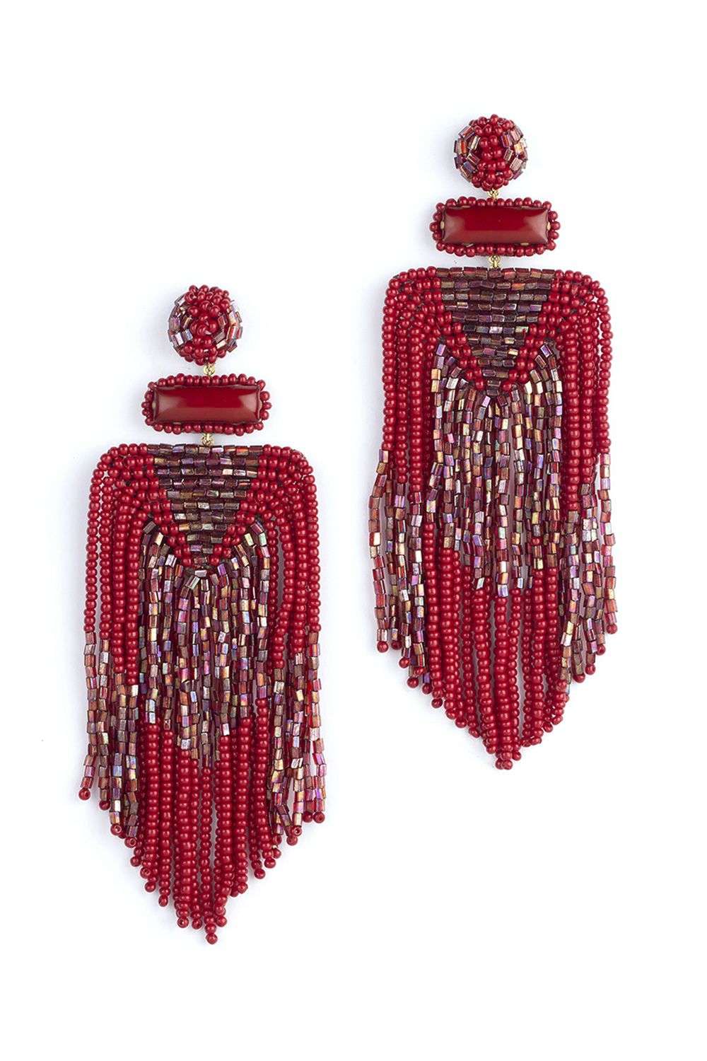 Wine Red Earring Long Chain Drop Earring Maroon Earring Glaze Earring Red Burgundy  Earring Garnet Earring Wedding Jewelry - Etsy