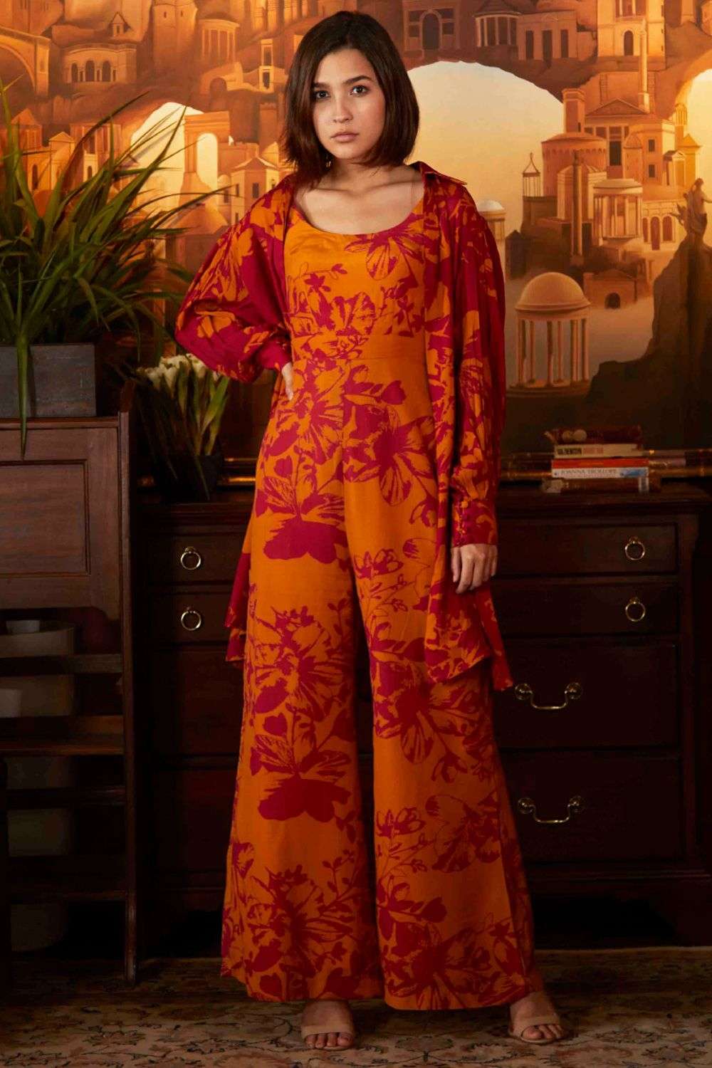 Buy KoAi Soft Yellow Muslin silk Jumpsuits