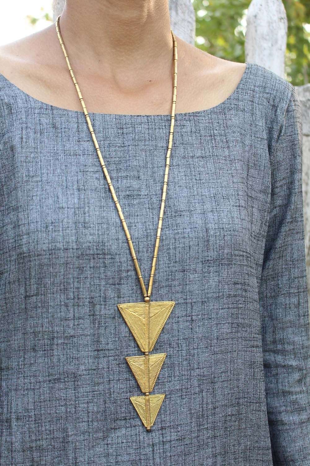 Buy Messiah Craft Soft Gold Pure Brass Necklaces