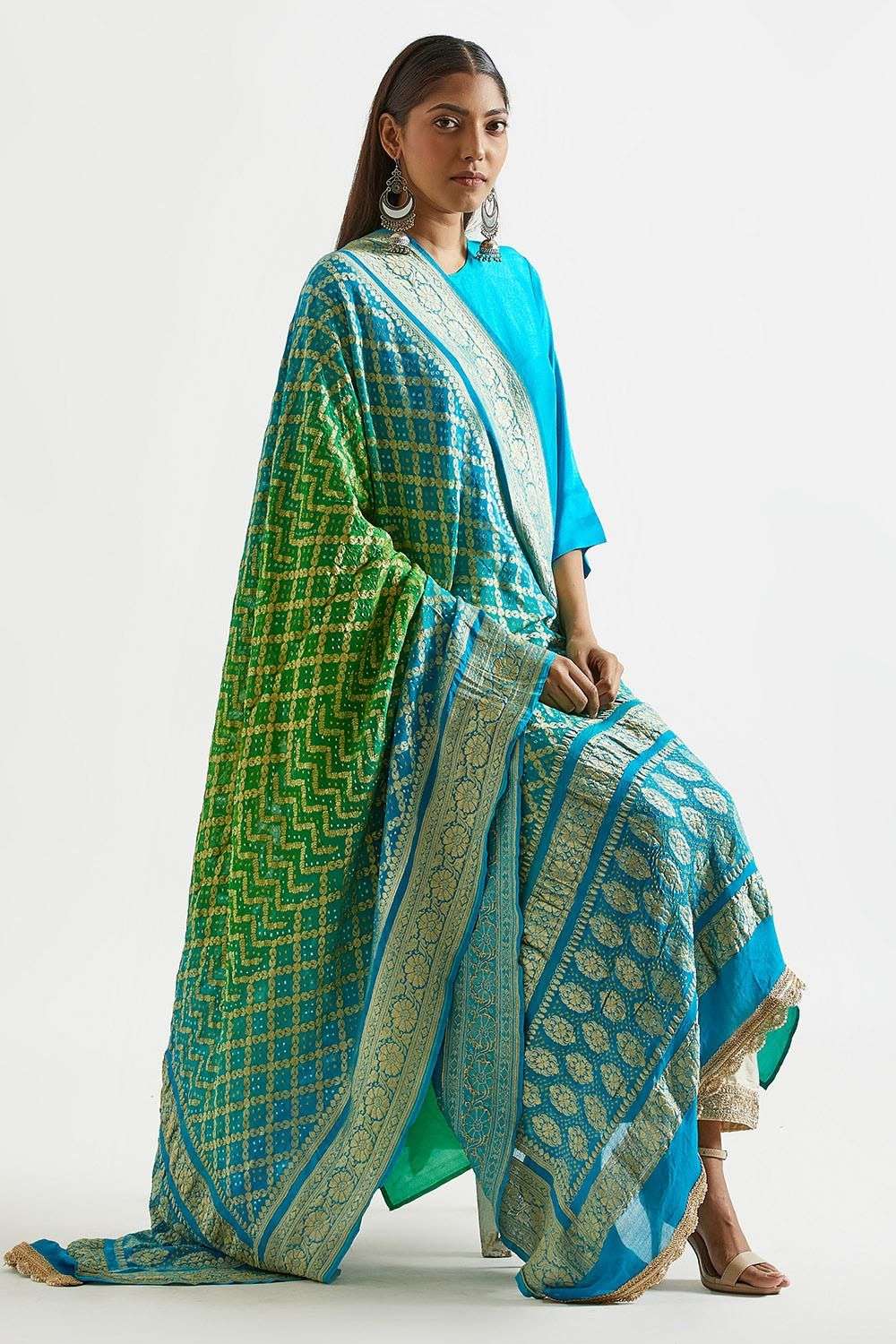 Buy Meghna Panchmatia Soft Dupion silk Kurta Sets