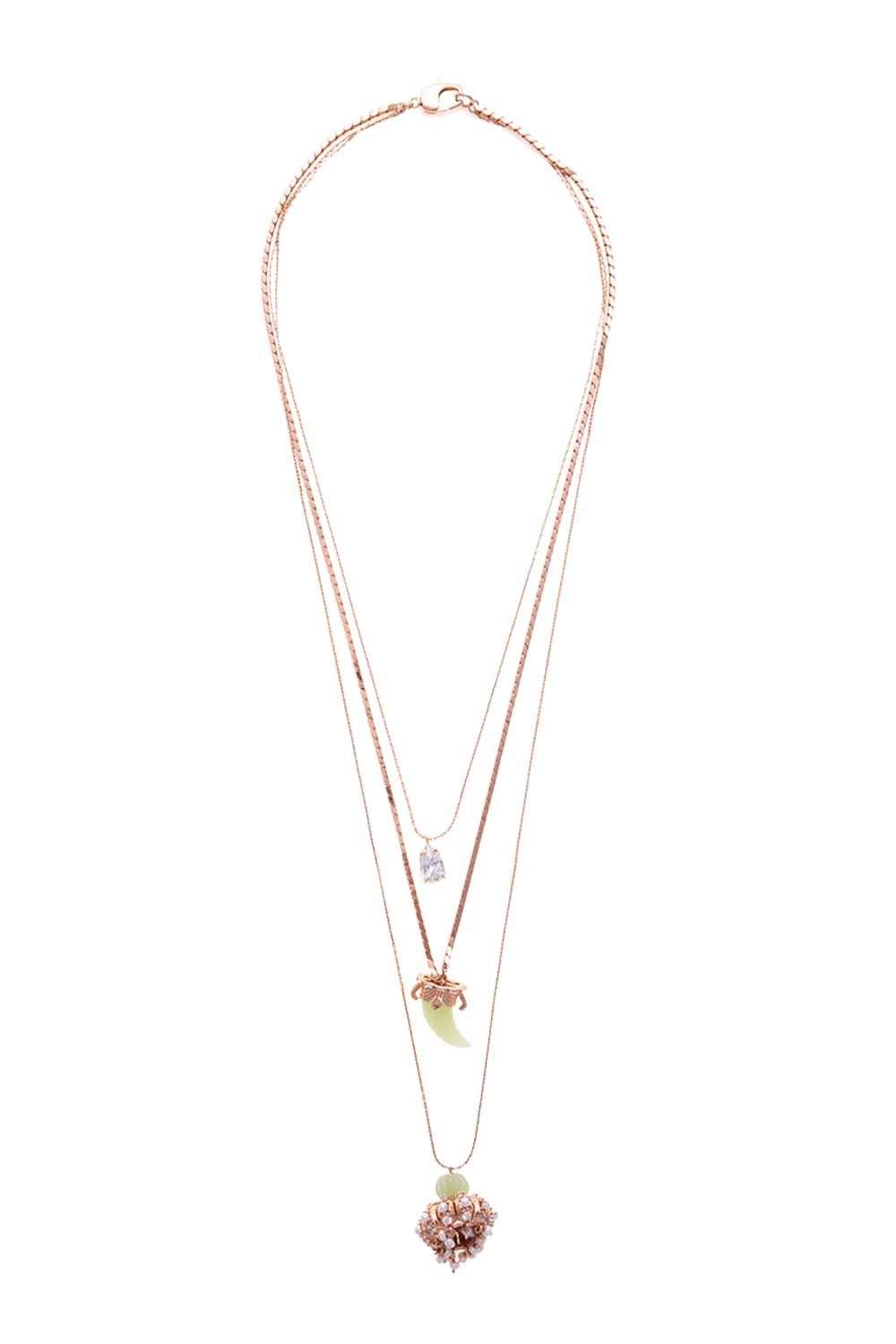 Buy Meira Jewellery Rose Gold Copper Layered Necklace For Women Online at  Best Prices in India - JioMart.