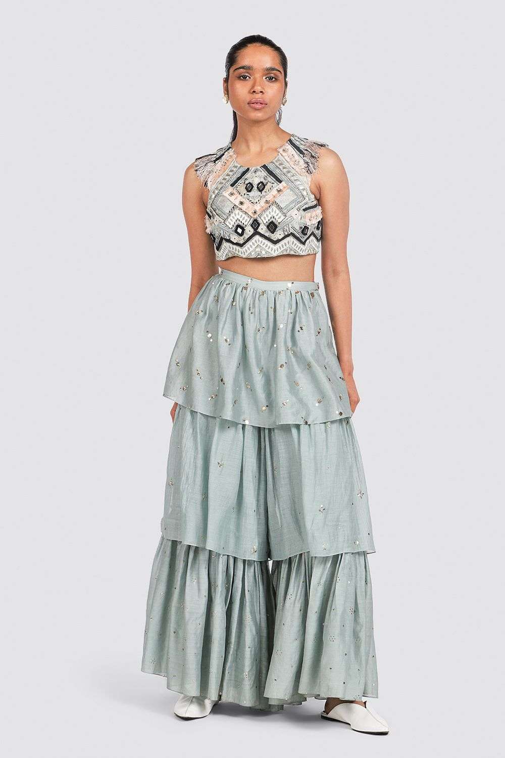 Sharara hot sale with choli