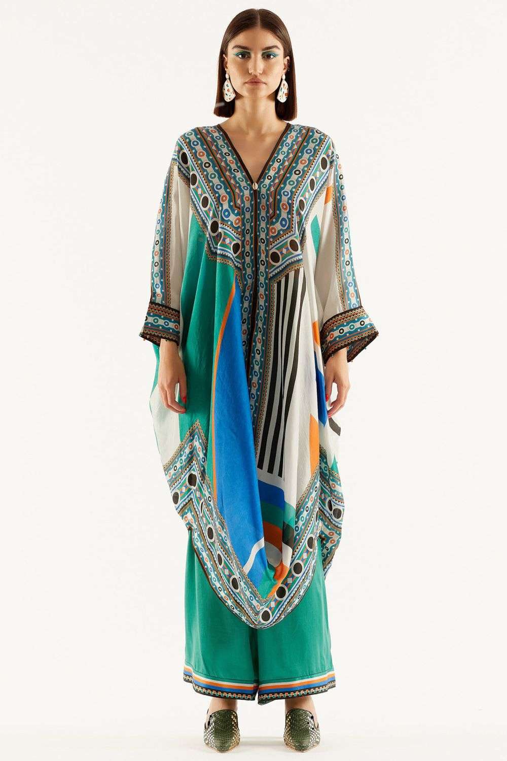 Tissu sari cinchable caftan