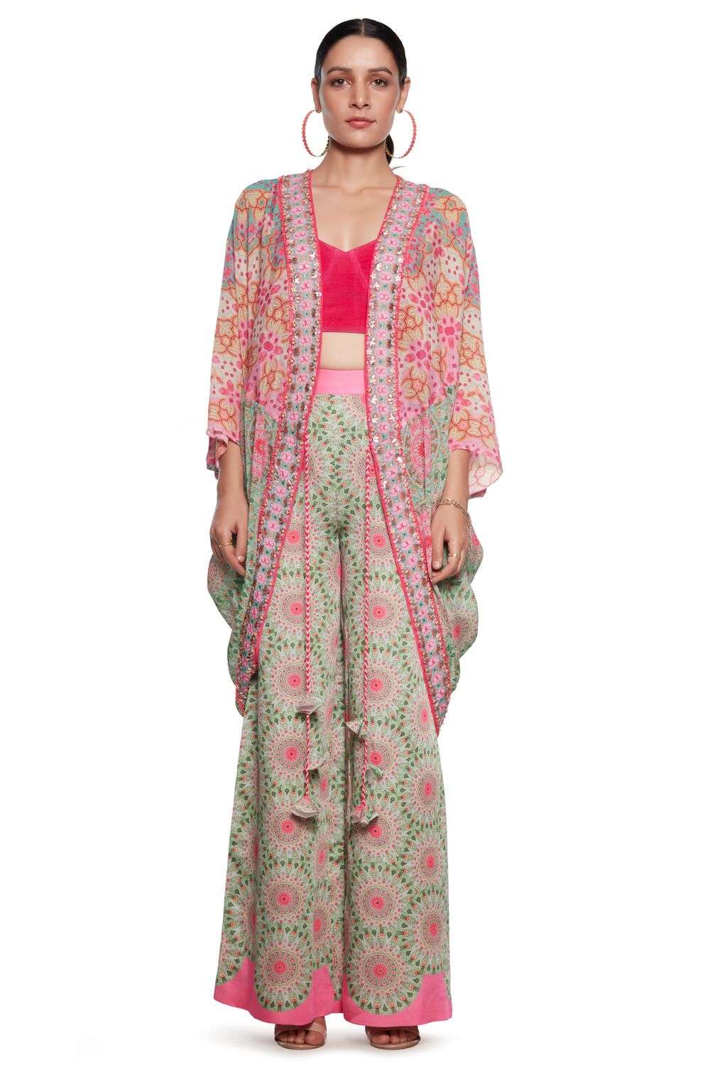 Buy Siddhartha Bansal Soft Multi Pure crepe Outer Wear