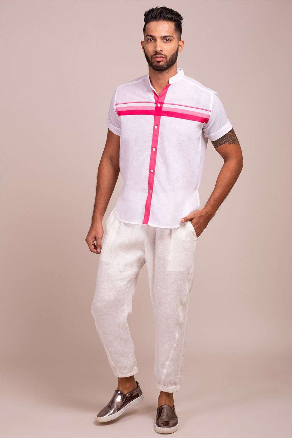Buy Pink Trousers & Pants for Men by hangup Online | Ajio.com