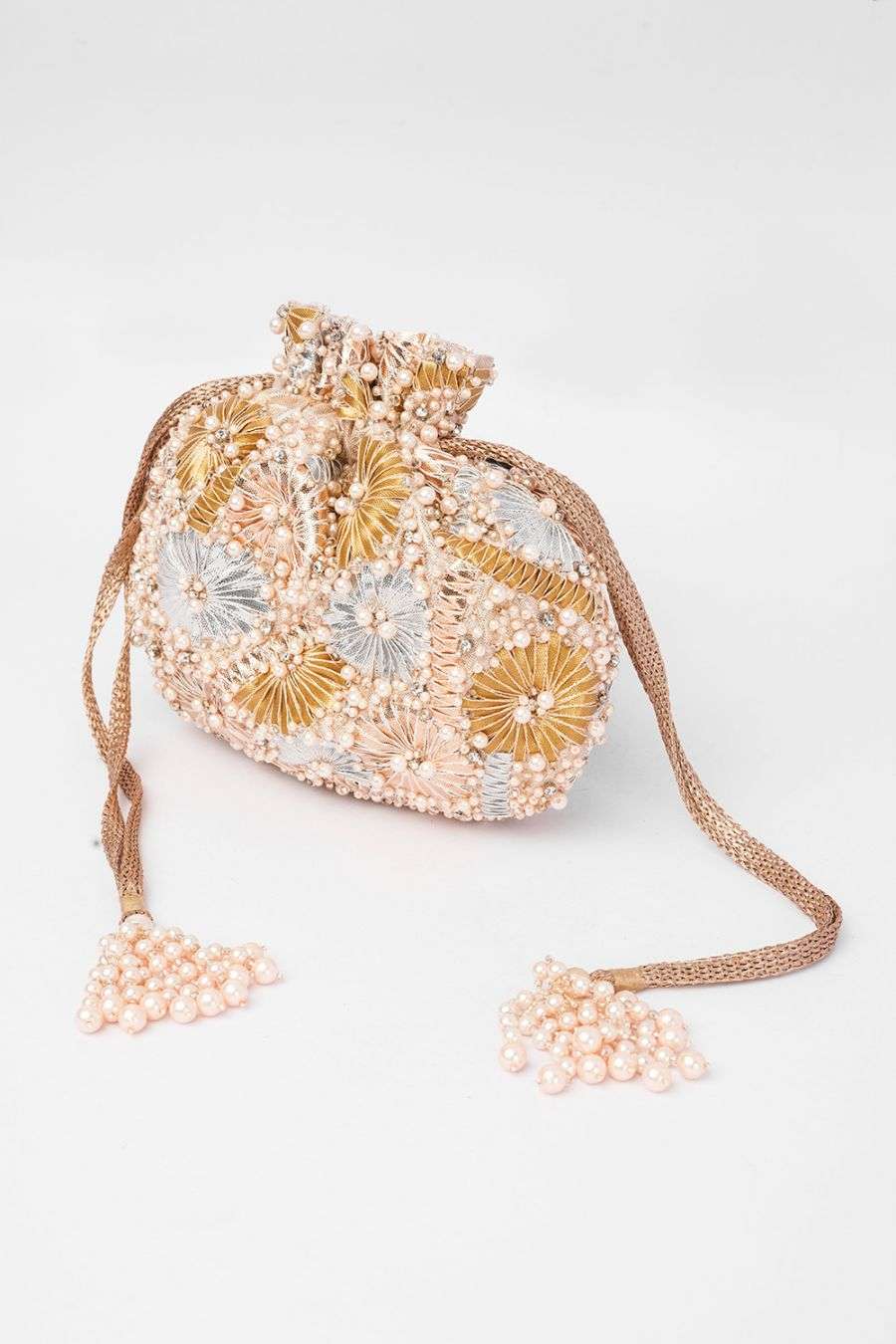 floral beaded bag