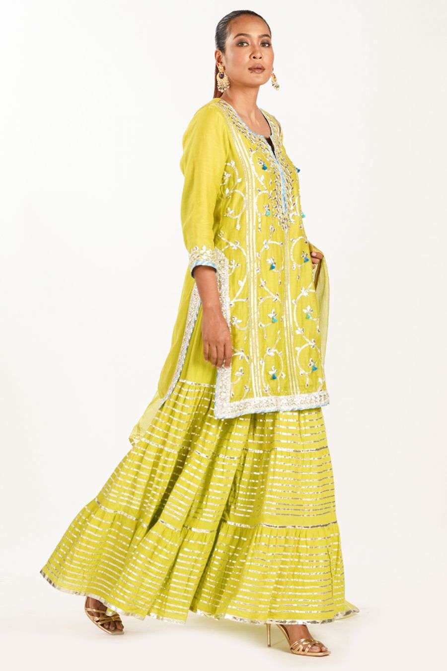 gota patti sharara designs
