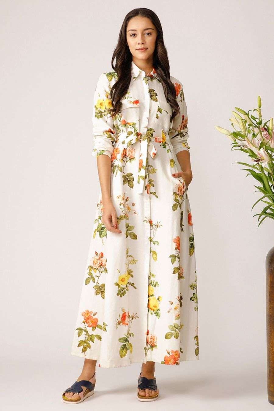 button down maxi