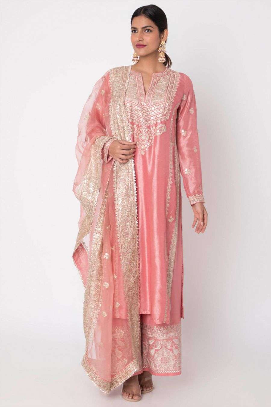 kurti plazo set with dupatta for wedding