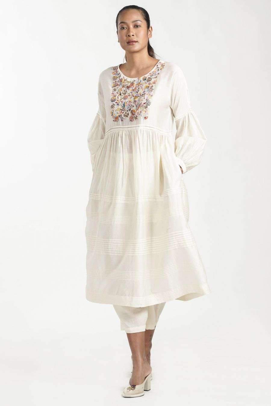 eka embroidered dress