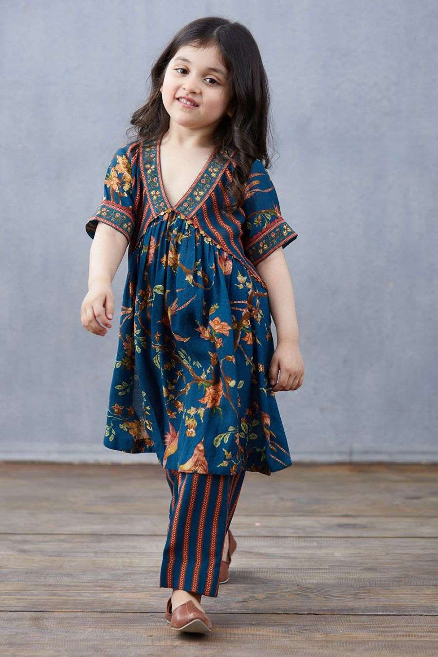 Neelam chakor chidiya afiya kurta set 