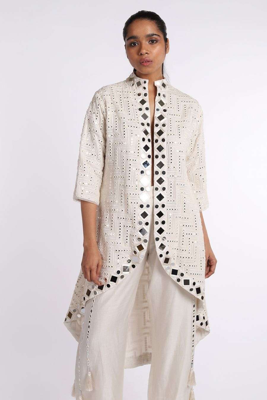 traditional mirror work jackets