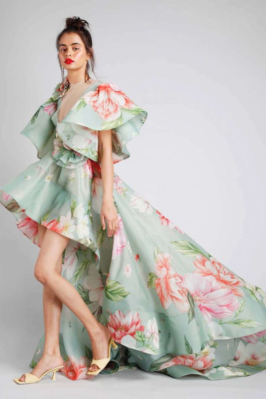 designer high low dresses