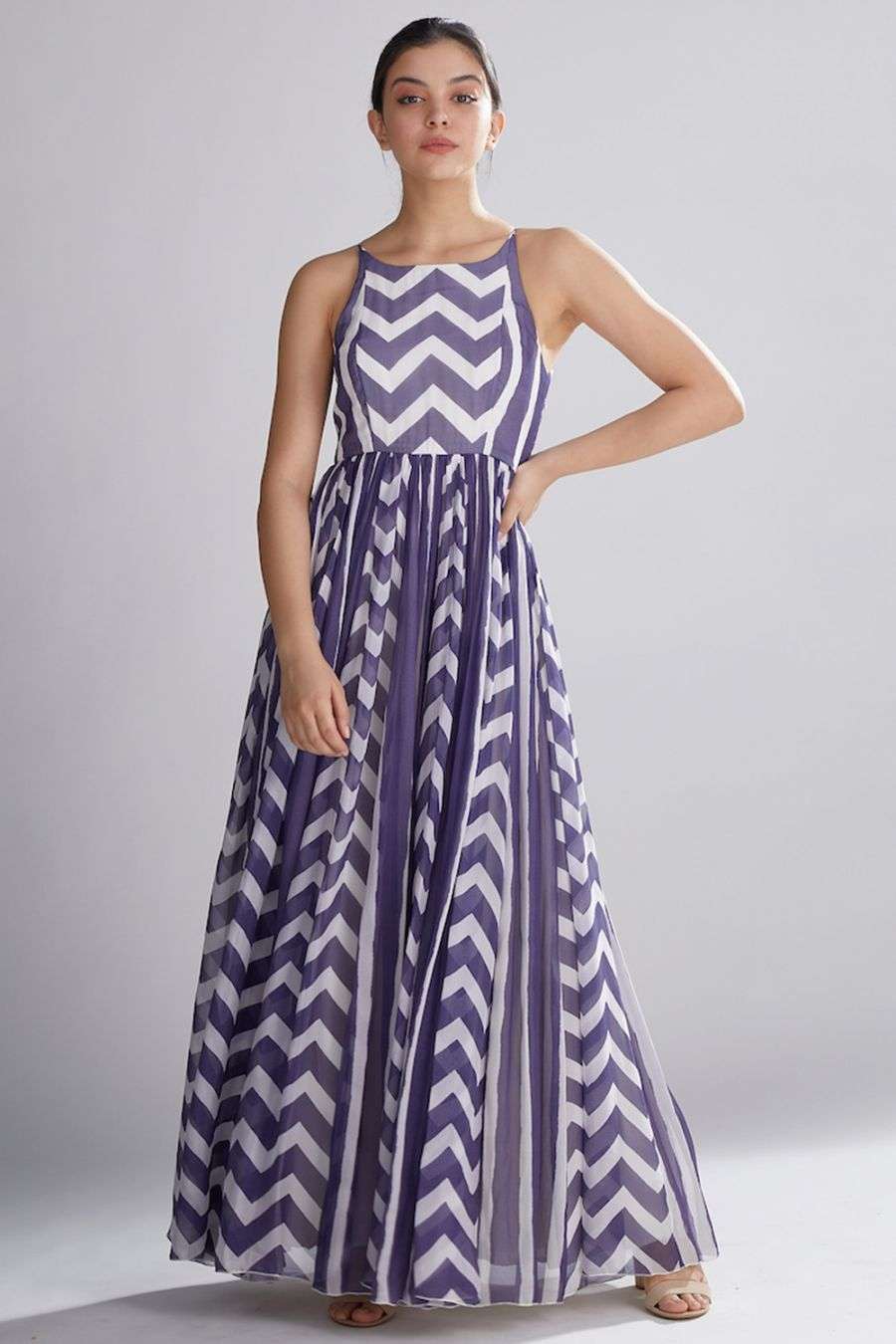 Zig zag dress online shopping Clearance