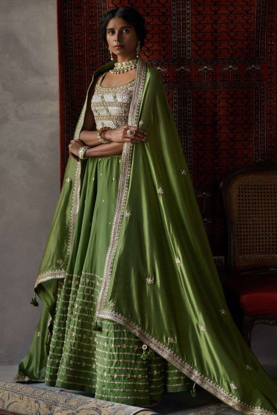 sabyasachi gota patti lehenga