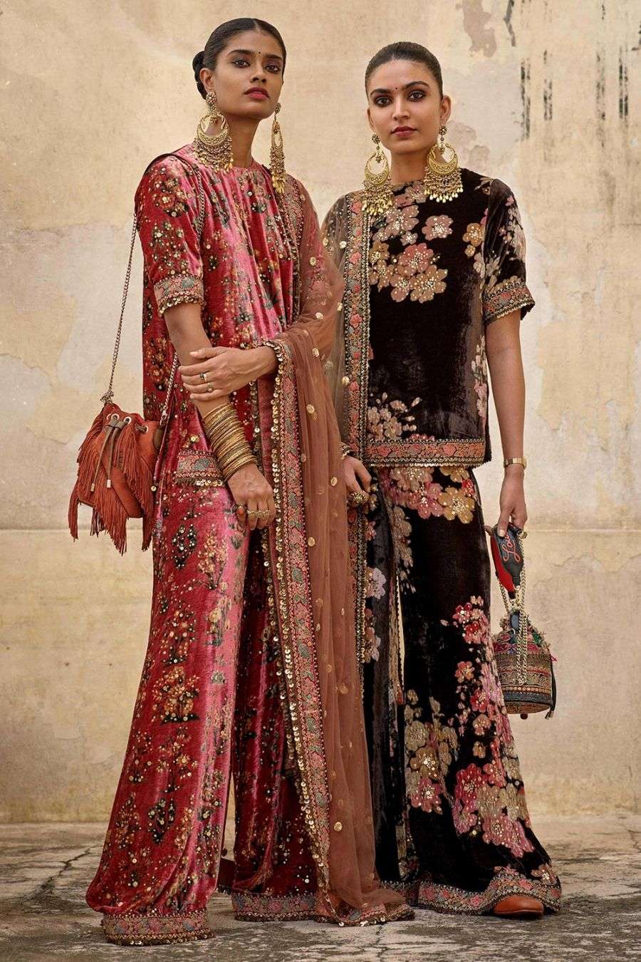 Sabyasachi velvet suit Clearance