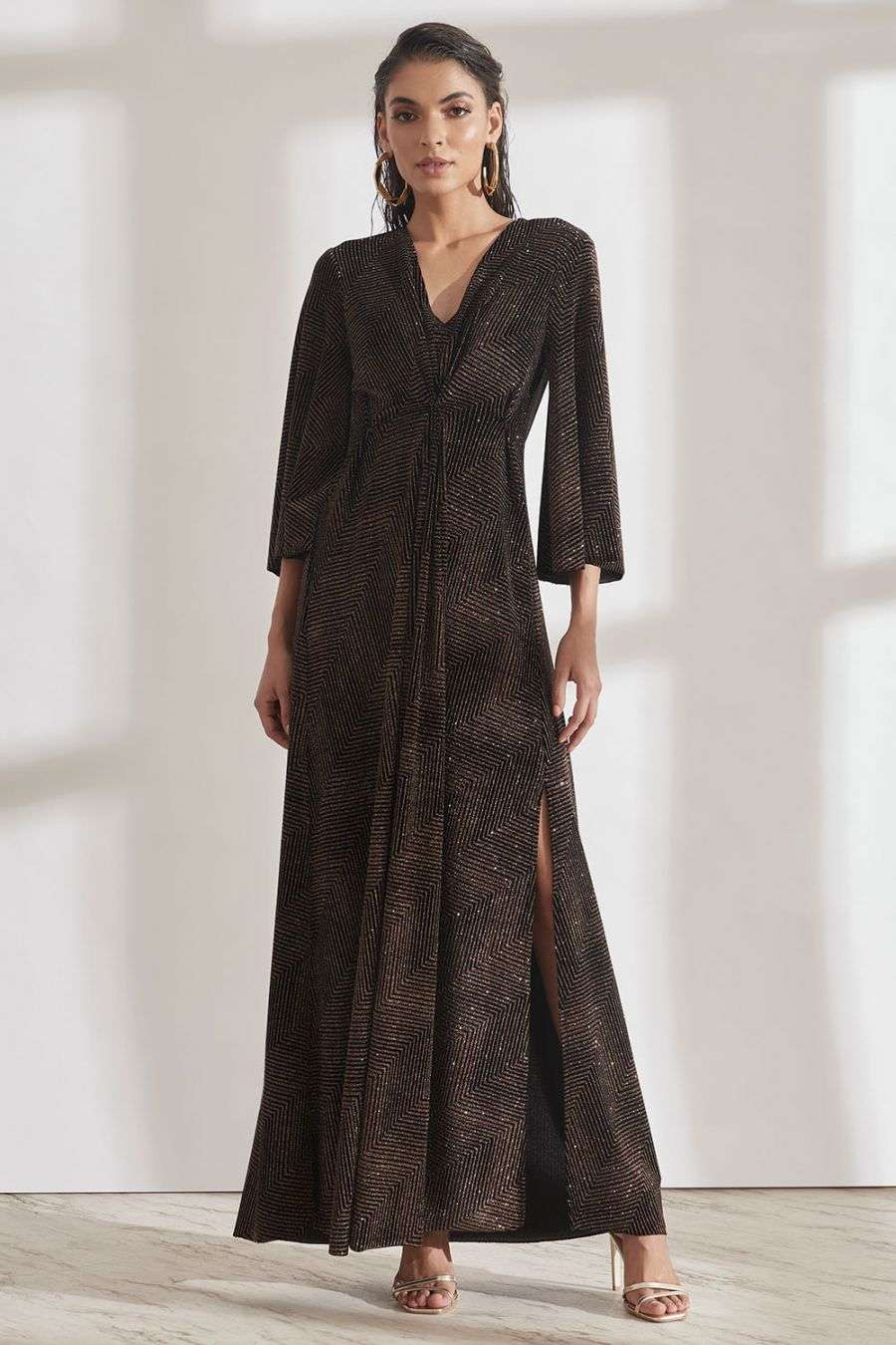 velvet kaftan dress