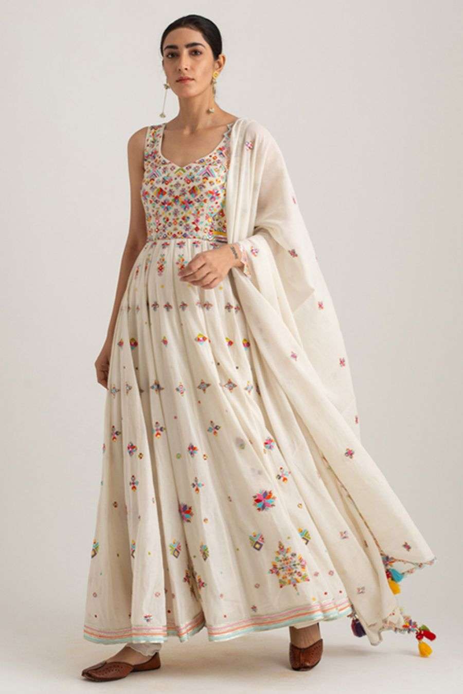 floral anarkali designs