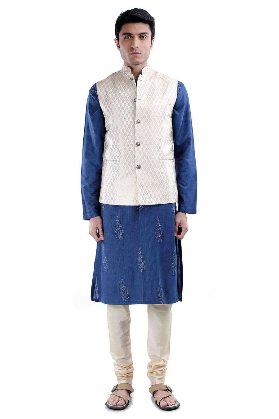 silk nehru jacket