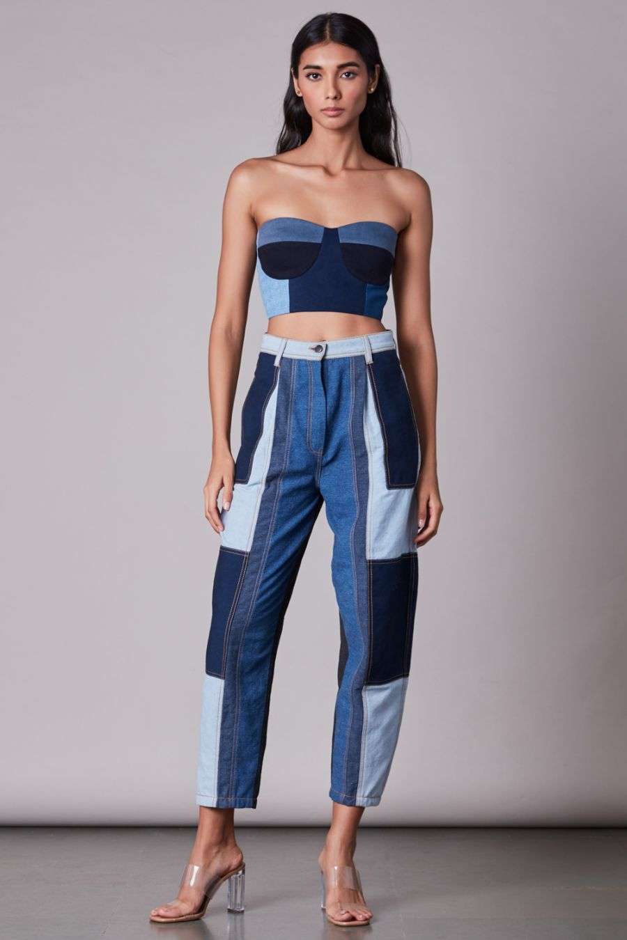 denim co ord set