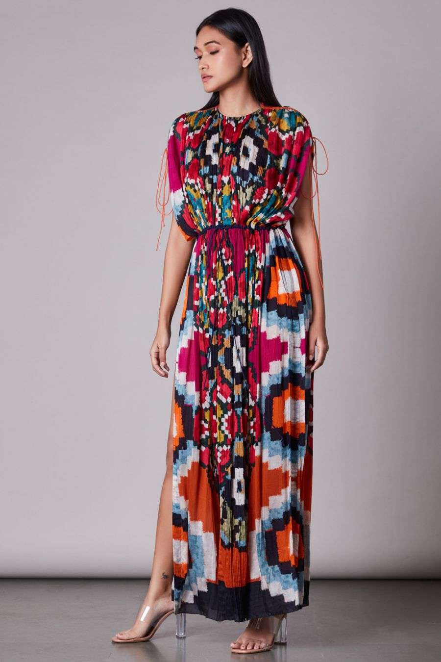 pleated designer dresses