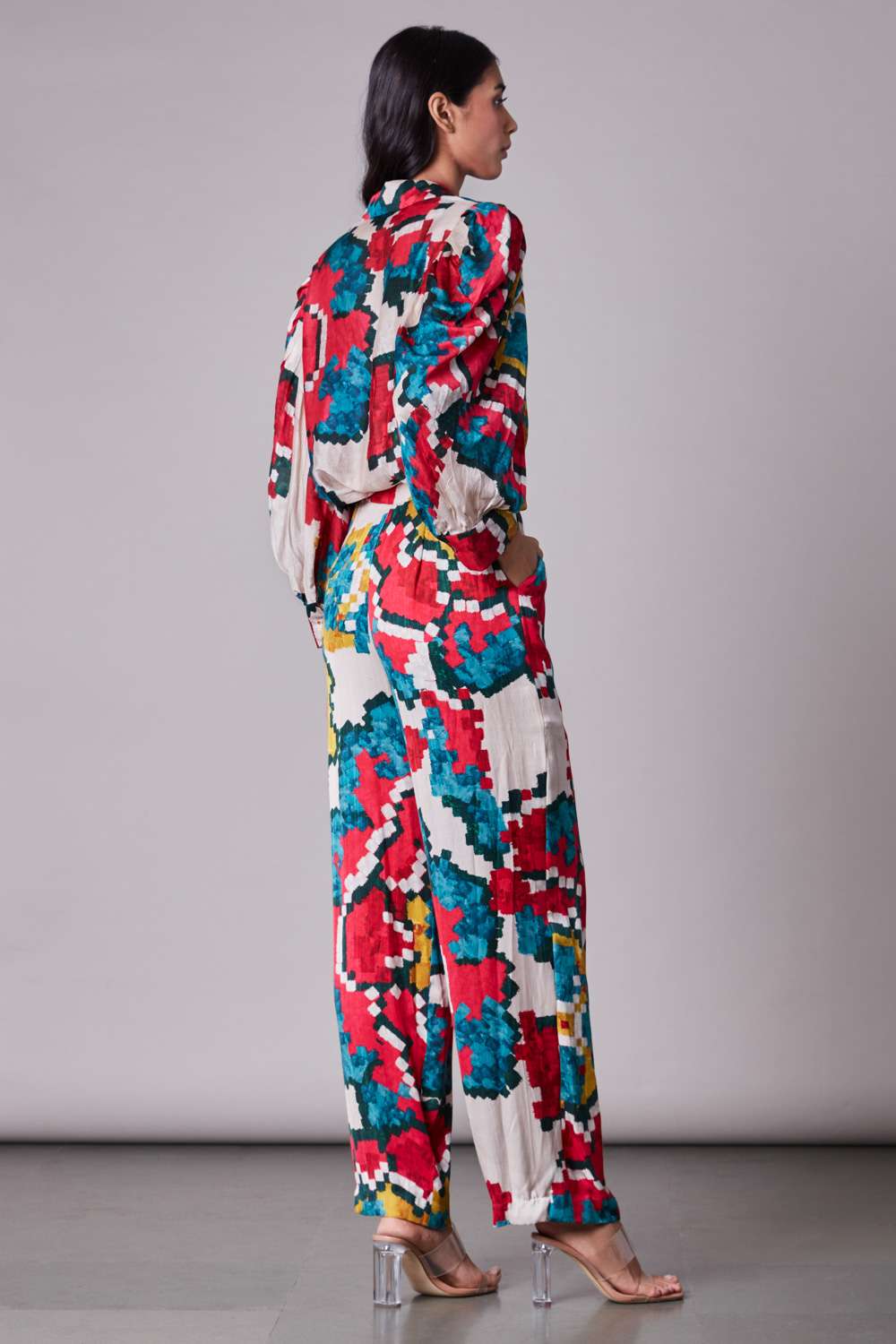 Buy Ikat printed shirt \u0026 pants set 