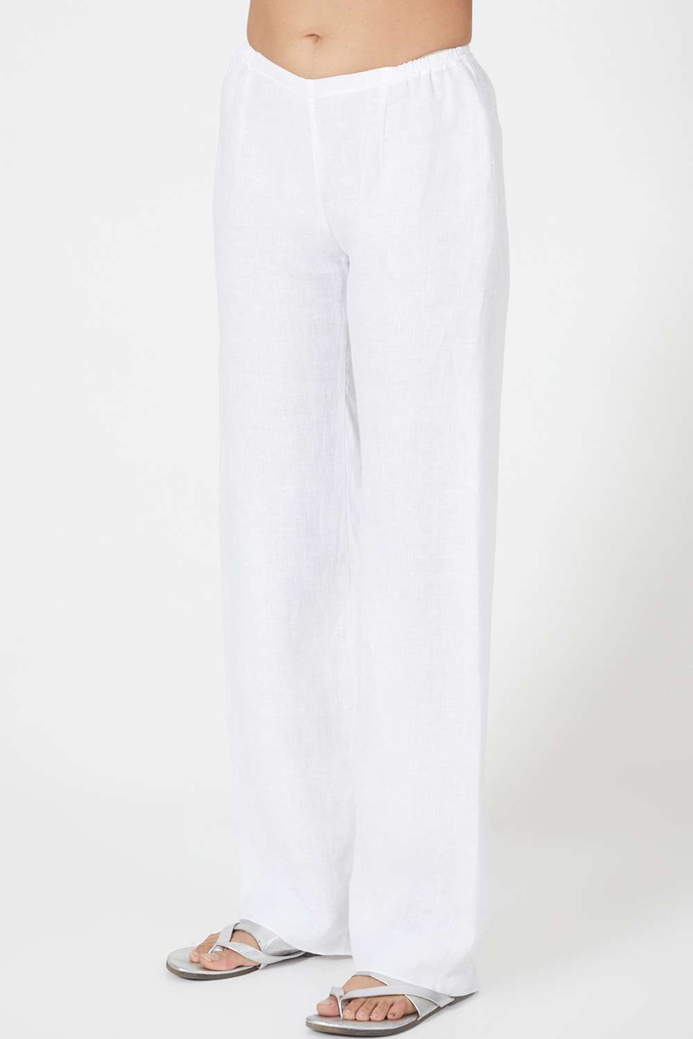 Buy Beige High Rise Striped Linen Pants For Women Online in India  VeroModa