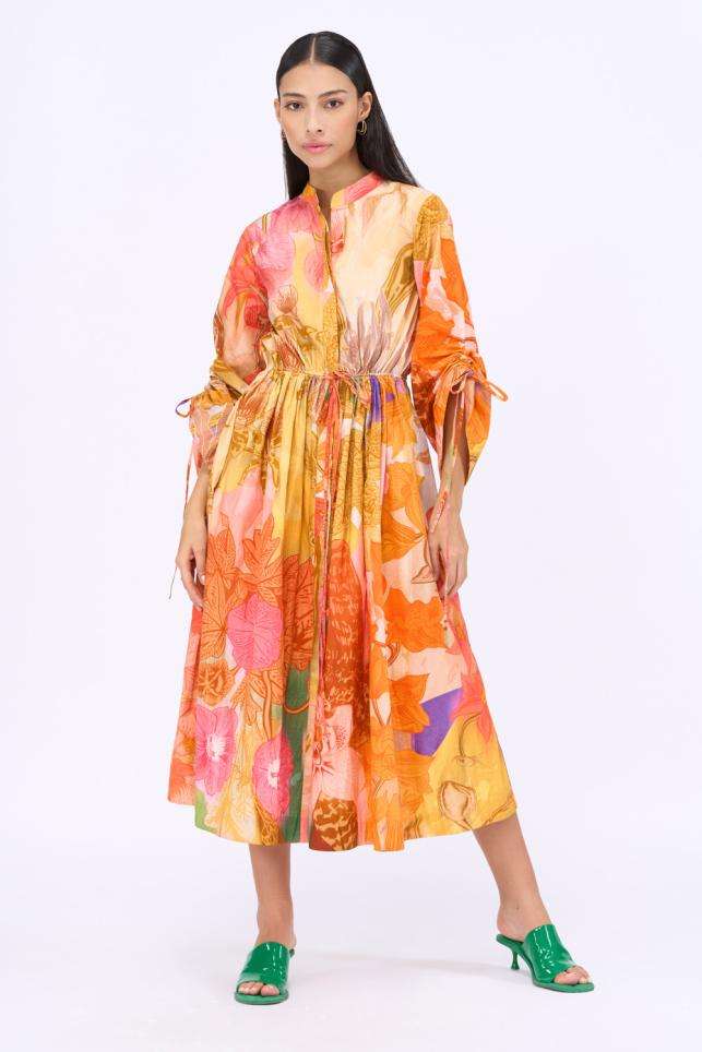 Buy Siddhartha Bansal Soft Multi Thin satin line Dresses Buy Siddhartha Bansal Soft Multi Thin satin line Dresses