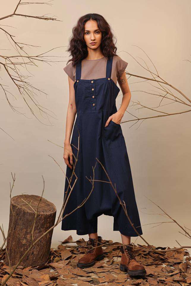 Buy Namrata Joshipura Soft Beige Satin Milano Jumpsuits