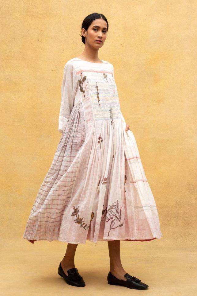 Buy Injiri Soft White 100% Cotton Dresses