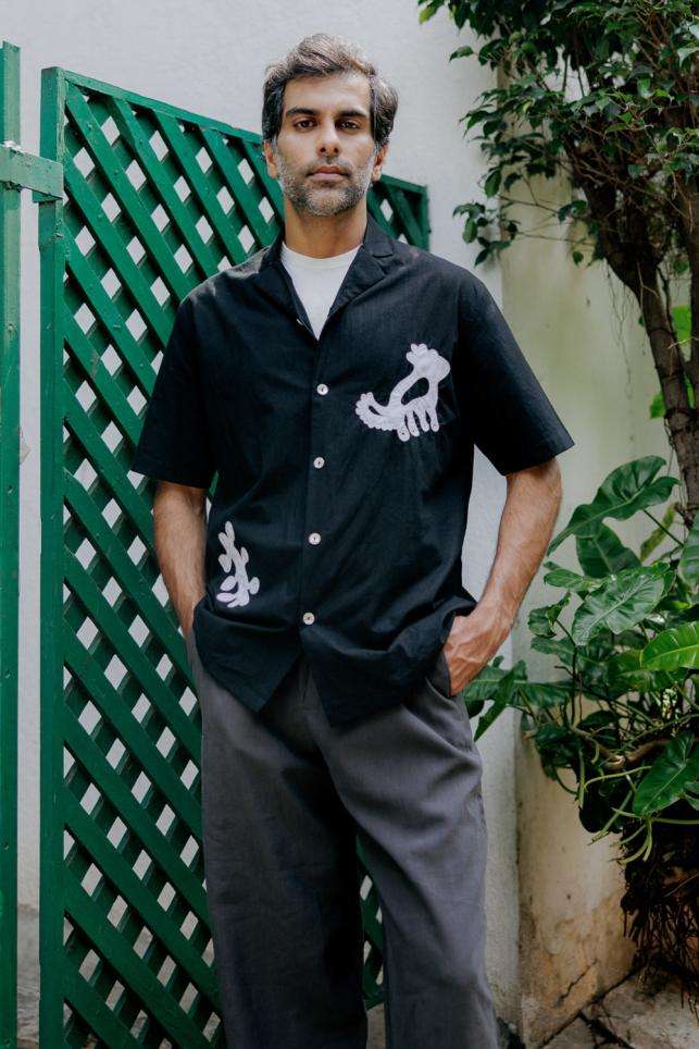 MAATEE&SONS LINEN ジョーゼット フリンジSHIRTS MAATEE&SONS LINEN