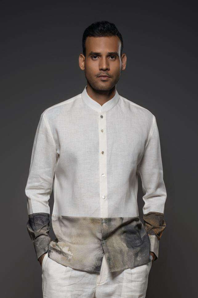 Buy Balance by Rohit Bal Men Soft Brown Cotton Outer Wear